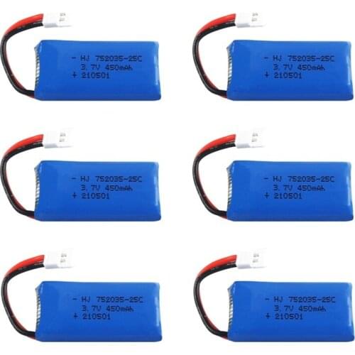 Upgrade 3.7V 450mAh lithium battery for H107 H31 KY101 E33C E33 remote control Spare Parts for 3.7v drone battery