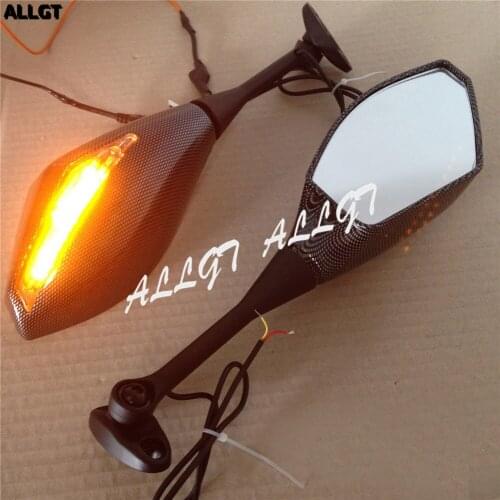 Turn signal Mirrors Pair for 2003-2012 Honda CBR 600RR 2004-2007 CBR1000RR Carbon