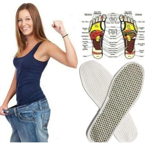 Magnetic Therapy Silicone Insoles Transparent Weight Loss Slimming Insole Massage Foot Care Shoe Pad Wholesale Dropshipping Sole