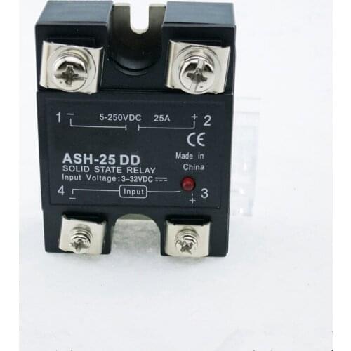 1PCS Solid State Relay 3-32VDC to 5-80VDC 25A 1 Phase DC-DC Control Bolts Fixed