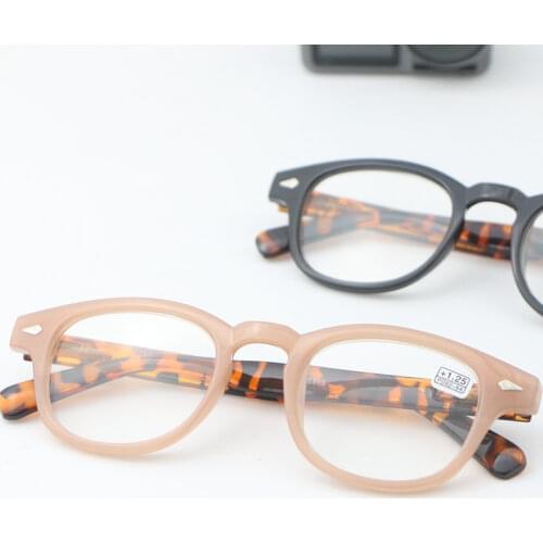 Rivets, large frame, yellow leopard print, high-definition lenses +0.75 +100 +375 reading glasses, fashionable reading glasses