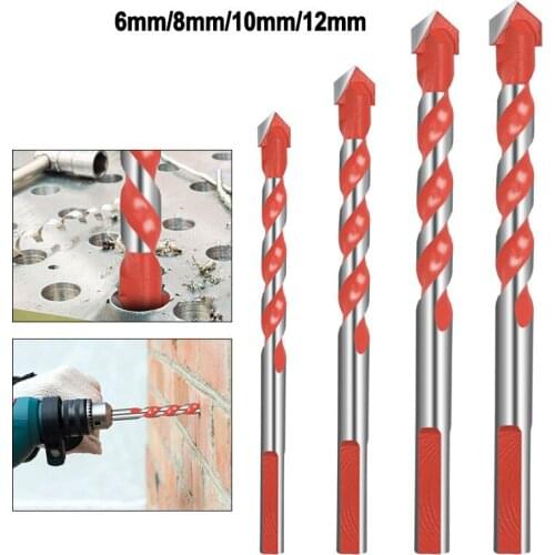 1pcs 6mm/8mm/10mm/12mm Multifunctional Ceramic Drill Triangle Handle Glass Drill Iron Drill Wall Metal Tile Drill Handle Marble