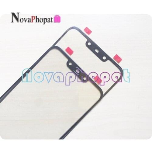 Black Touch Digitizer Glass Panel For Huawei Mate 20 lite mate 20lite / mate 20 LCD Front Outer Screen Glass Lens ; 10pcs/lot
