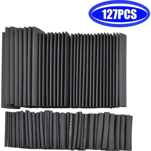 127 Pcs/set Polyolefin Heat Shrink Tube Wire Cable Sleeves Insulation Wire Connectors Assorted Kit