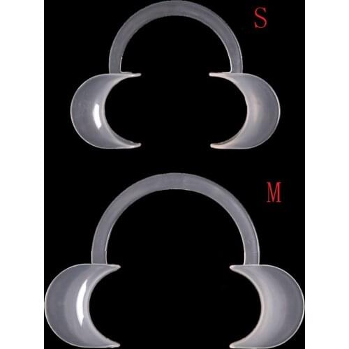 2pcs Mouth Opener C Type Autoclavable Dental Teeth Whitening Lip & Cheek Retractor Dentist Mouth Opener Repeat Use