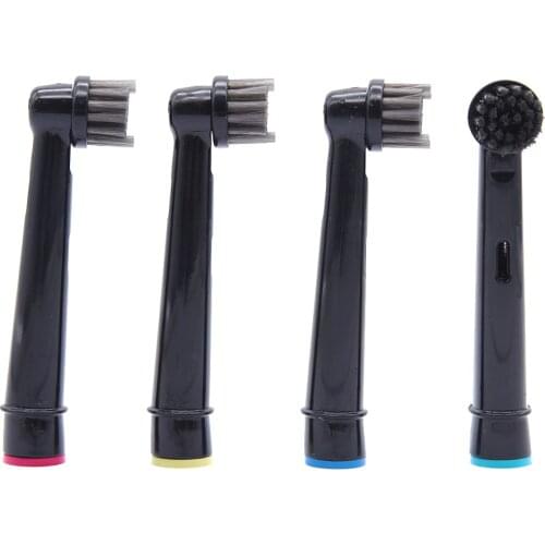 4x Bamboo Charcoal Bristles 100% Recyclable Brush Heads Precision Clean Replacement Heads for Oral-B Electric Toothbrush Heads