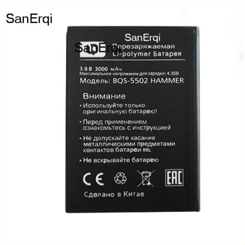 BQS-5502 3000mAh battery For BQ BQS 5502 BQS5502 HAMMER phone Battery