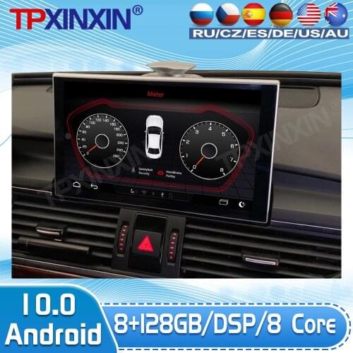 Android 10.0 For Audi A6 2012 2013 2014 2015 2016 2017 2018 IPS Screen Navigation 128GB Car Multimedia GPS Radio Player Carplay