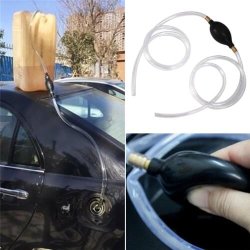 Car Fuel Gas Pump Petrol Diesel Liquid Manual Hand Pump Water Oil Transfer Pump PVC Syphon Fuel Saver 8mm Pipe Auto Accessories
