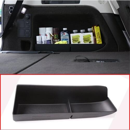 For Land Rover Discovery 5 LR5 L462 2017-2018 ABS Plastic Black Car Rear Trunk Tail Multifunction Storage Box Auto Accessories