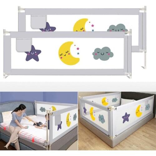 19Layers Adjustable 75-95cm Baby Bumpers Game Fence Bed 1.5-2.2m Playpens Safety Rails Gate Anti-fall and Anti-drop DIY Assembl