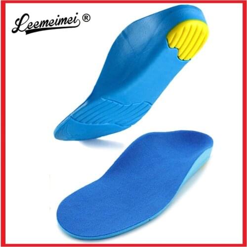 Kids Orthotic Cushioning Arch Support Insoles Children Pu Foam Inserts for Flat feet Plantar Fasciitis Feet Heel Pain Relief