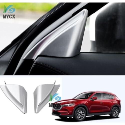 For Mazda CX5 CX-5 CX 5 2017 2018 2019 Car Front Door Window Inner Triangle A Colum Cover Trim Interior Moulding Accessory