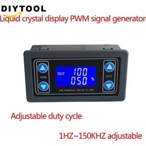 Digital display PWM pulse frequency duty ratio 1HZ~150KHZ adjustable Square wave rectangular wave signal generator