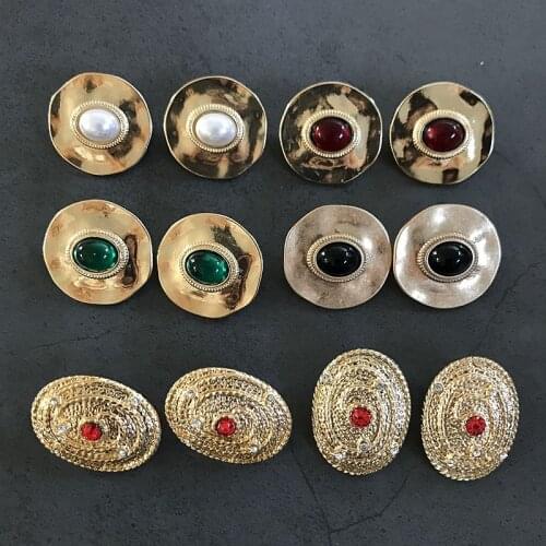 Round Hammered Geometric Alloy Pretty Elegant Earrings For Women