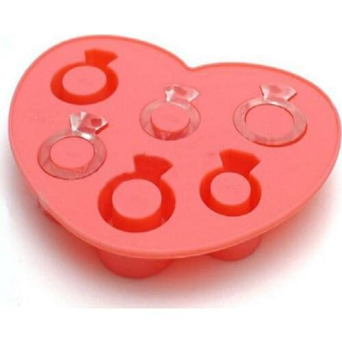 Cooking Tools Rings Mold Freeze Silicone Ice Cream Cube Tray Mold Makers Random Colour 2pcs/set