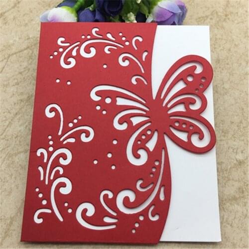 Butterfly envelopCraft Metal stencil mold Cutting Dies decoration scrapbook die cuts Album Paper Craft Embossing DIY Card Crafts