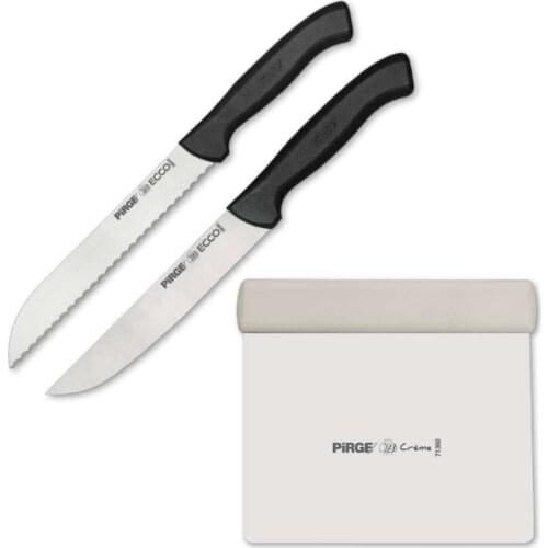 Pirge, Ecco Bread Lovers Knife Set 3 pcs - Professional Household Knives, Kitchen Knives and Chef Knives - 35147