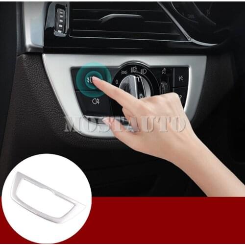 For BMW X3 G01 X4 G02 Inner Headlight Switch Button Trim Cover 2018-2019 1pcs Car Accessories Interior Car Decor Car Trim