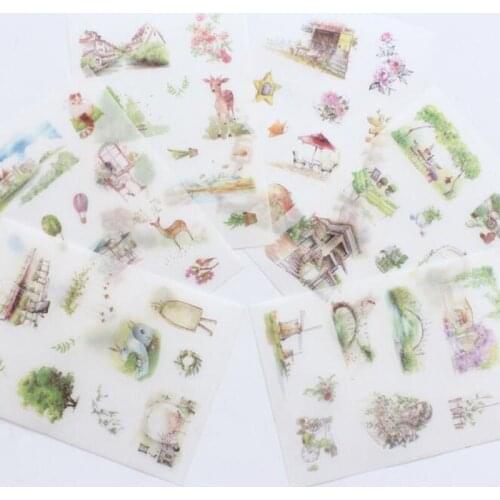 Deer In The Kawaii Forest Cute Sticker Handbook Diary Sticker Decoration Mobile Phone Album Scrapbook Sticker Stationery