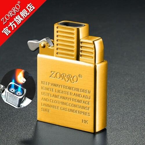 Original zorro kerosene lighter INSERT stainless steel inner parts changeable gasline jet flame suitable for zorro