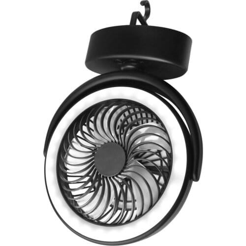 Portable Fan Rechargeable, 3000Mah Battery Operated Desk Fan Clip On Fan With LED Light, 360° Rotation USB Small Fan