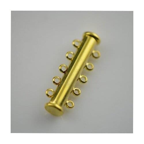 Gold Color Copper Material Magnet Clasp For 3~10 Rows Jewlery Making Clasp 20pc/lot Free Shipping