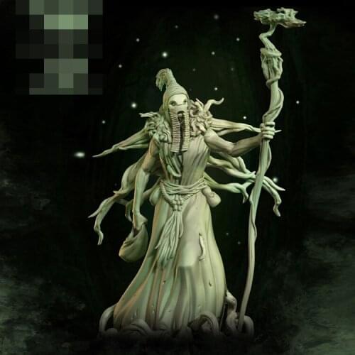 1/32 Roots Shaman, 54mm, Resin Model figure GK, Fantasy theme, Unassembled and unpainted kit