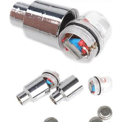 1 Pair Motor Cycling Bike Bicycle Car Tyre Tire Valve Blue LED Wheel Lights LED Wheel Lights