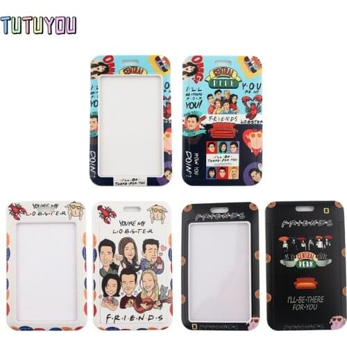 1pc PC2443 Hot TV Show Friends Lanyards Id Badge Holder Keychain ID Card Pass Gym Mobile Badge Holder Lanyard Key Holder