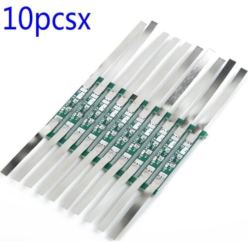 10pcs 3A Protection Board For 3.7V Li-Ion Lithium Battery W/ Solder Be JB BMS Converters Supplies Equipment Parts Replacement