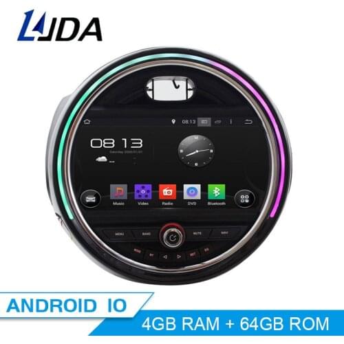 LJDA 1 DIN Android 4.4 Car CD DVD Player For BMW Mini Cooper 2015 2016 GPS Navigation Multimedia Audio Radio 1080P Stereo WIFI