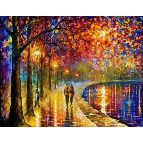 Frameless diy painting by numbers wall decor picture by numbers on canvas for home decor 4050cm sprite by the lake