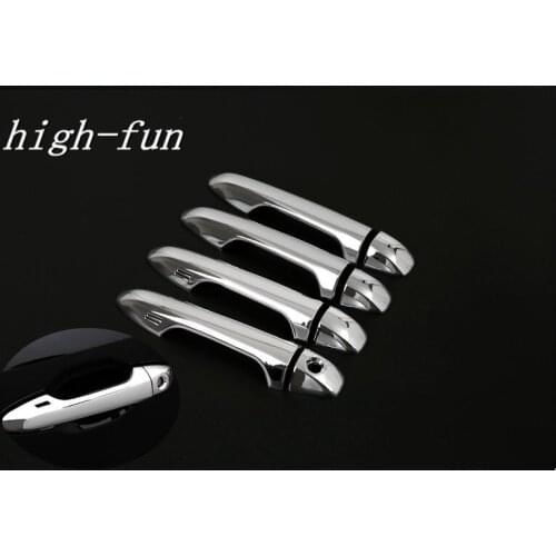 FUNDUOO For TOYOTA HIGHLANDER / KLUGER (XU50) 2014 2015 2016 High Quality Car Door Handle Cover Trim Overlays