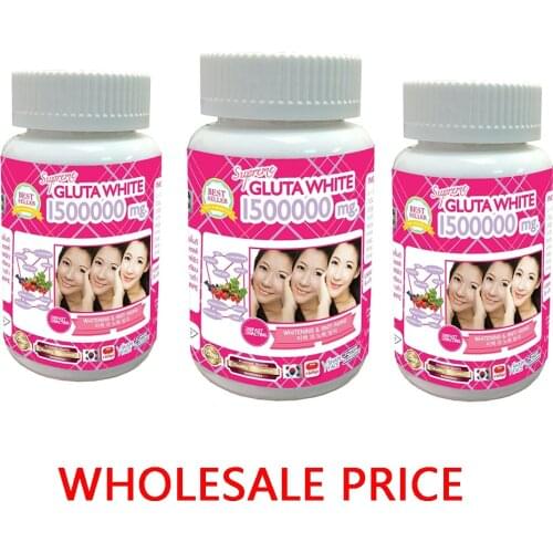 3x GLUTA 1500000 ULTRA STRONG WHITENING GLUTATHIONE WHITE Anti Aging Free Shipping