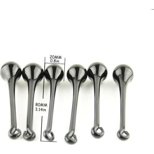 10pcs/lot, Black 20x80mm Crystal Glass Chandelier Raindrop Parts Pendant For Hanging Chandelier Parts