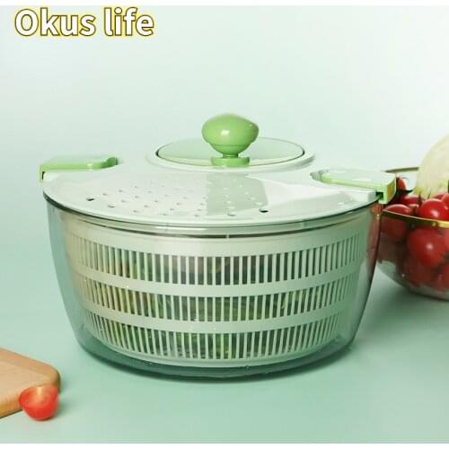 2021 New Home Vegetable Dehydrator Salad Spinner Kitchen Sink Fruit Drizzling Basket Salad Dehydrator