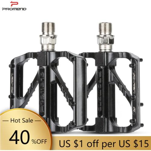 PROMEND Aluminum Alloy Bicycle Pedal DU Bearing High Strength Durable Anti-Slip Affordable Ultralight Daily Bike Accessories