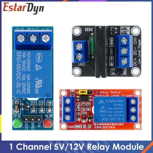 Red 5V One 1 Channel Relay Module Board Shield with optocoupler Support High and Low Level Trigger 1 Channel 5V Relay Module