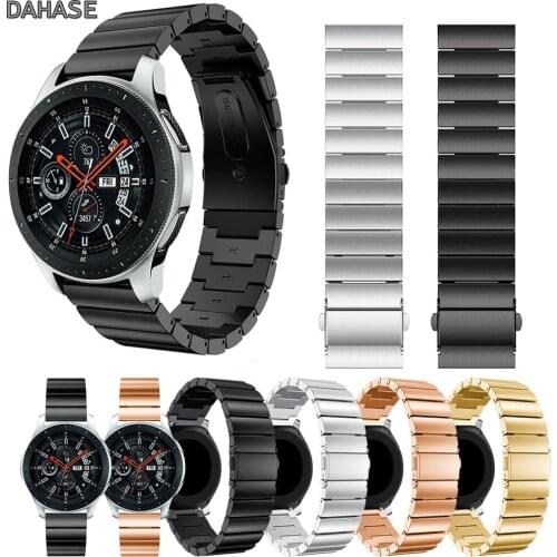 22mm Stainless Steel Watch Band for Samsung Gear S3 Frontier Classic Strap Watch Bracelet for Samsung Galaxy Watch 46mm Band