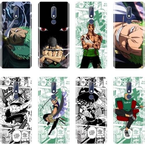 Roronoa Zoro One Piece Cartoon Phone Case For Nokia 3.2 4.2 Soft Silicon Back Cover For Nokia 7.1 6.1 5.1 3.1 2.1 Plus Case