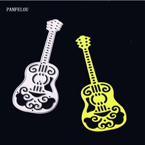 PANFELOU Metal craft The guitar paper die cutting dies for Scrapbooking/DIY Easter wedding Halloween cards