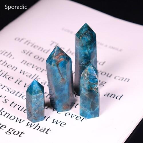 Sporadic Natural Crystal Wand Healing Stone Hexagonal Prisms Obelisk Wand Treatment Stone Hand Polished Crystal Column Diy Gift