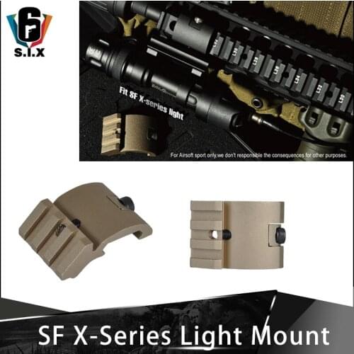 Weapon Airsoft Flashlight Mount For Surefir X300 X300U X400 X400U Tactical Scout Light Mount For Picatinny Rail