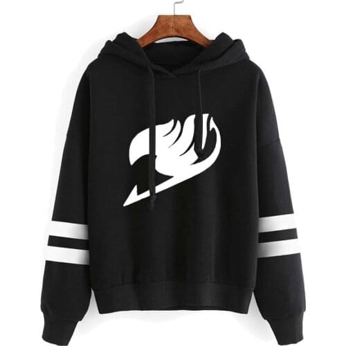 Fairy Tail New Print Hooded Sweatshirt Men/women Casual Anime Hoodies High Quality Autumn Winter parallel bars Pullover Jacket