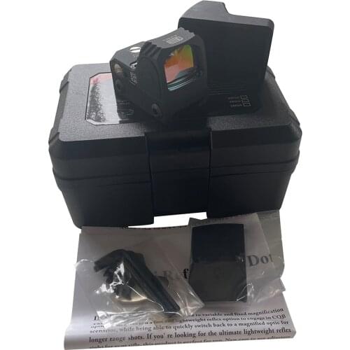 Pistol Glock Or Shotgun Tactical Red Dot 2MOA 1x22 Reflection Sight Heighten Mount Mini RMR Optical Mirror