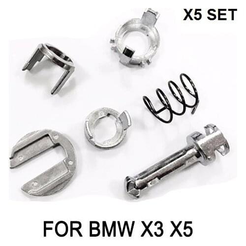 X5 Set Door Lock Barrel Cylinder Repair Kit Fits BMW X5 E53 & 2003-2010 E83 X3 2.5L 3.0L 4.4L 4.6L 4.8L 1999-2006 New