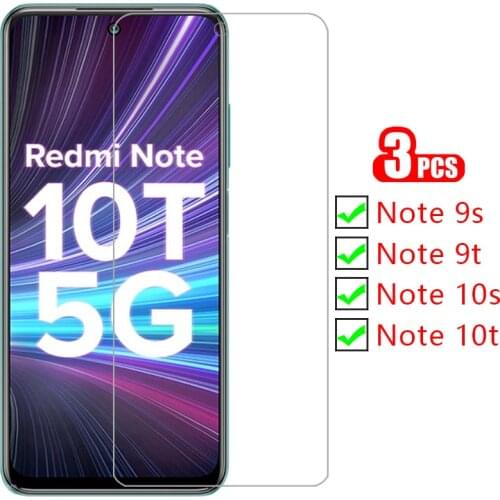 Protective tempered glass on redmi note 9s 10s 9t 10t 5g screen protector for xiaomi redme not s9 s10 t9 t10 note9s note10s film