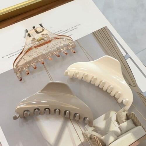 1PC Barrettes Hair Clips Hair Claw For Women Acrylic Hairpins Hair Crab Claws Girls Make UP Washing Tool Accessories Decoration