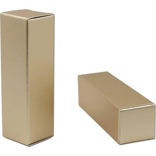 2.5*2.5*8.5cm Foldable Mini Gift Kraft Paper Box Craft Paper Lipstick Cosmetic Packing Boxes Small Perfume Bottle Package Boxes